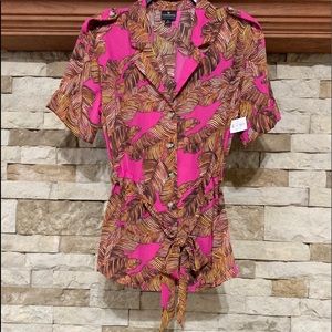 WORTHINGTON Belted Dolman Top
